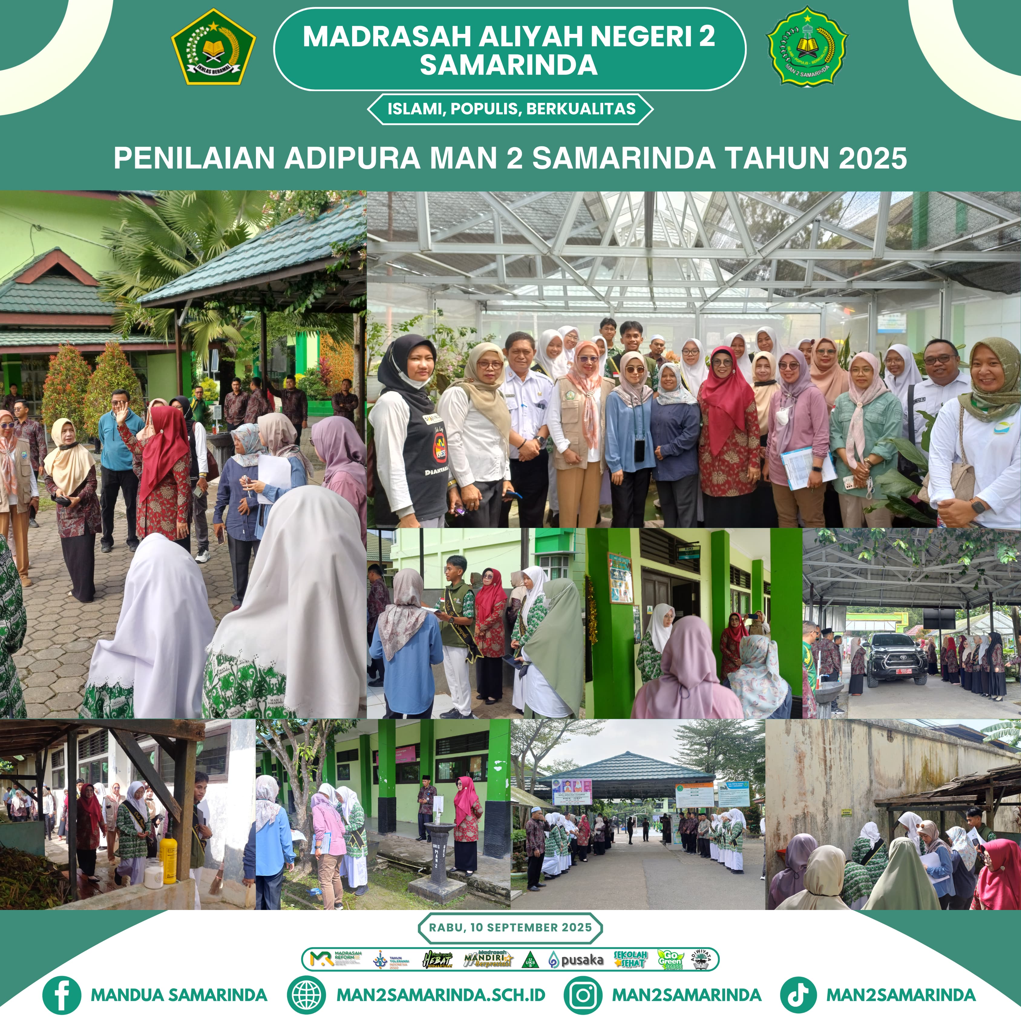 MAN 2 Samarinda Menjadi Lokasi Penilaian Adipura  Kota Samarinda
