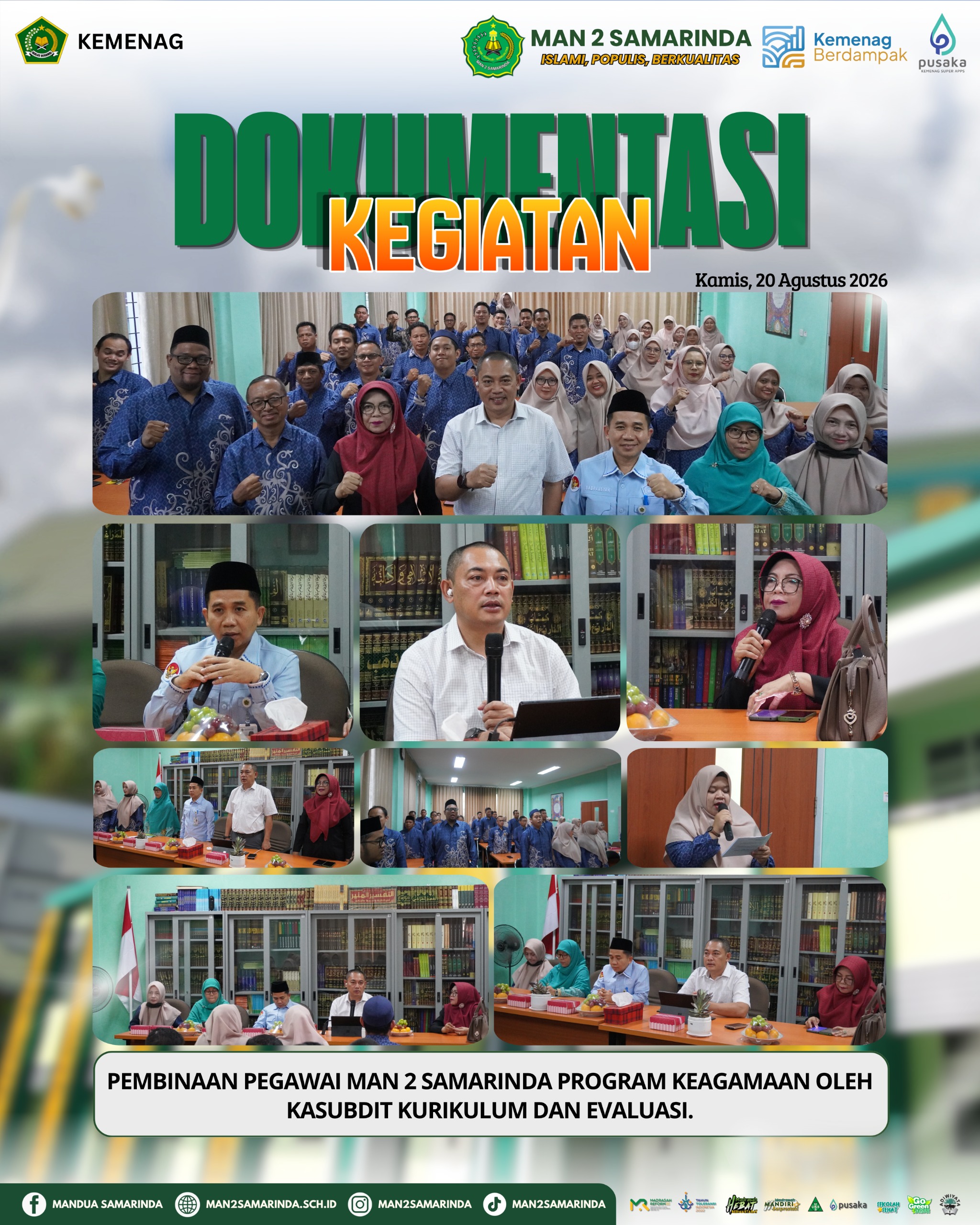 MAN 2 Samarinda Gelar Pembinaan Program Keagamaan