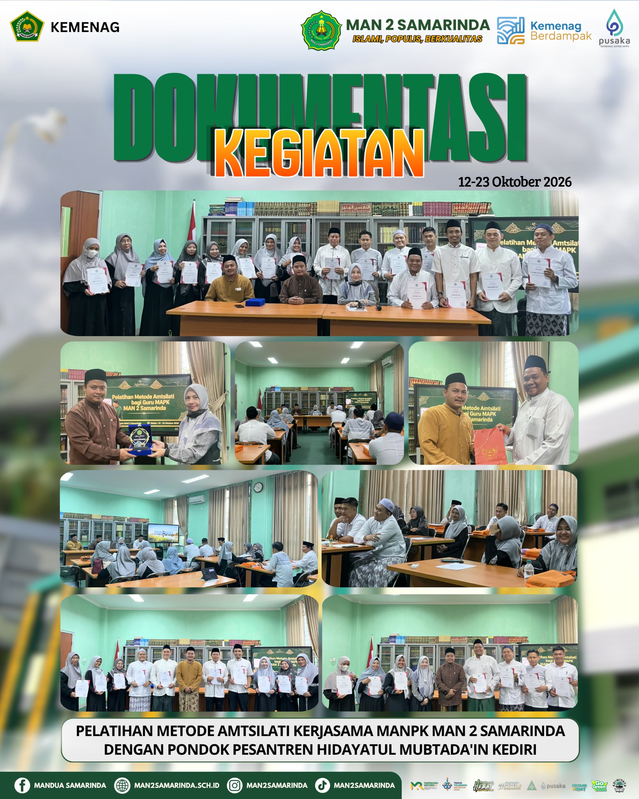 MAN 2 Samarinda Perkuat Kompetensi Guru Lewat Amtsilati